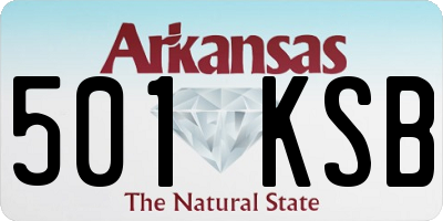AR license plate 501KSB