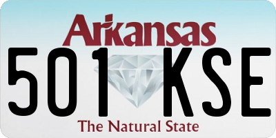 AR license plate 501KSE