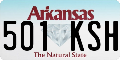 AR license plate 501KSH