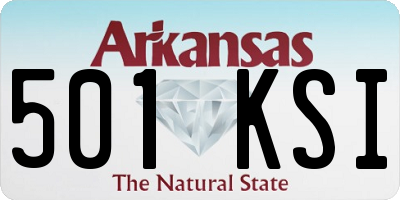 AR license plate 501KSI
