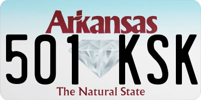 AR license plate 501KSK