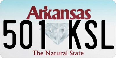 AR license plate 501KSL