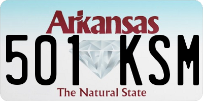 AR license plate 501KSM