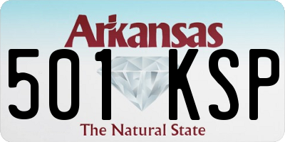 AR license plate 501KSP