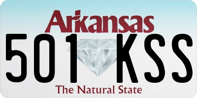 AR license plate 501KSS