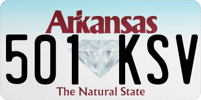 AR license plate 501KSV