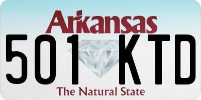 AR license plate 501KTD