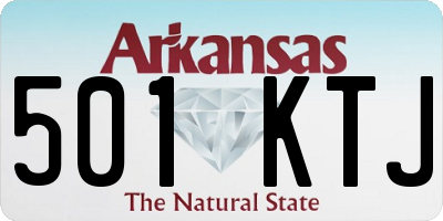 AR license plate 501KTJ