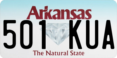 AR license plate 501KUA