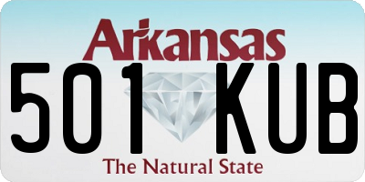AR license plate 501KUB