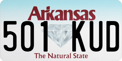 AR license plate 501KUD