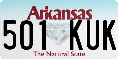 AR license plate 501KUK