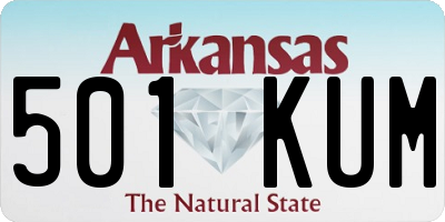 AR license plate 501KUM