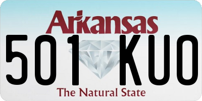 AR license plate 501KUO