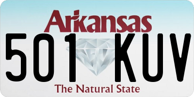 AR license plate 501KUV