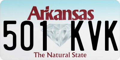AR license plate 501KVK