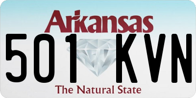 AR license plate 501KVN