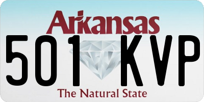 AR license plate 501KVP