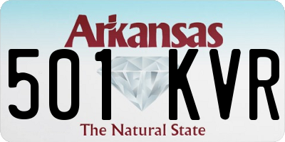 AR license plate 501KVR