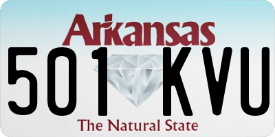 AR license plate 501KVU