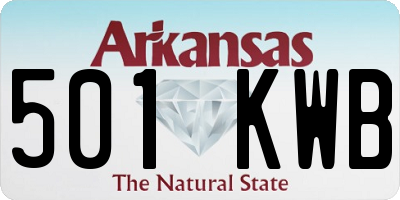 AR license plate 501KWB