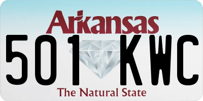 AR license plate 501KWC