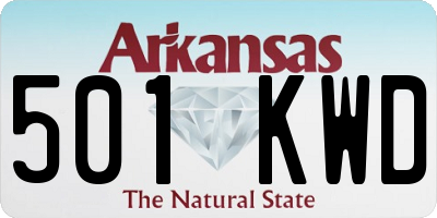 AR license plate 501KWD