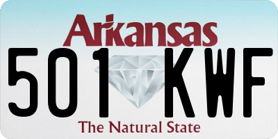 AR license plate 501KWF