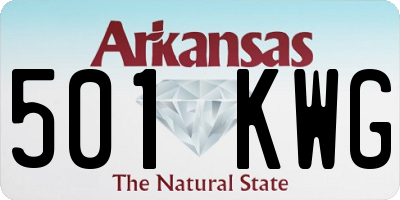 AR license plate 501KWG