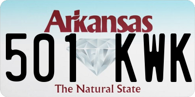 AR license plate 501KWK