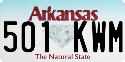 AR license plate 501KWM