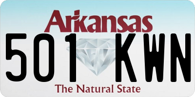 AR license plate 501KWN