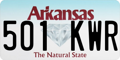 AR license plate 501KWR