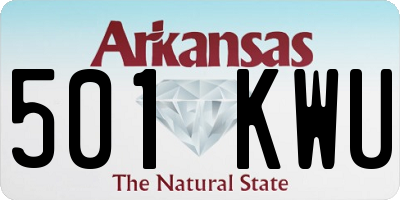 AR license plate 501KWU