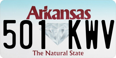 AR license plate 501KWV