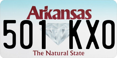 AR license plate 501KXO