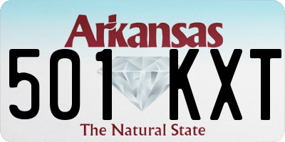 AR license plate 501KXT