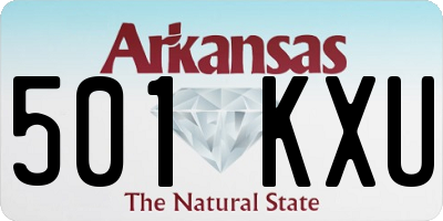 AR license plate 501KXU