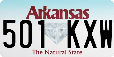 AR license plate 501KXW