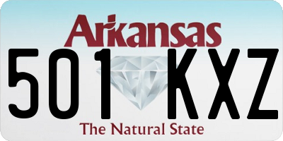 AR license plate 501KXZ