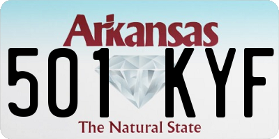 AR license plate 501KYF