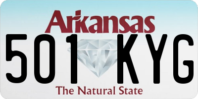 AR license plate 501KYG