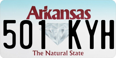 AR license plate 501KYH