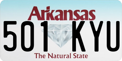 AR license plate 501KYU