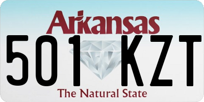 AR license plate 501KZT