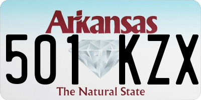 AR license plate 501KZX