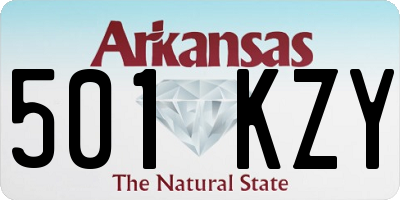 AR license plate 501KZY