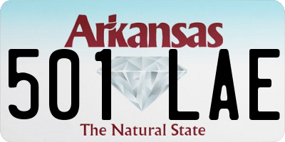 AR license plate 501LAE