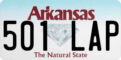 AR license plate 501LAP