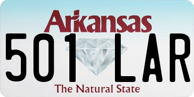AR license plate 501LAR